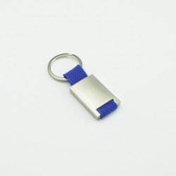 ميدالية مفاتيح معدني - شريط أزرق